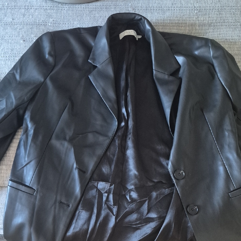 Astr Black Leather Jacket